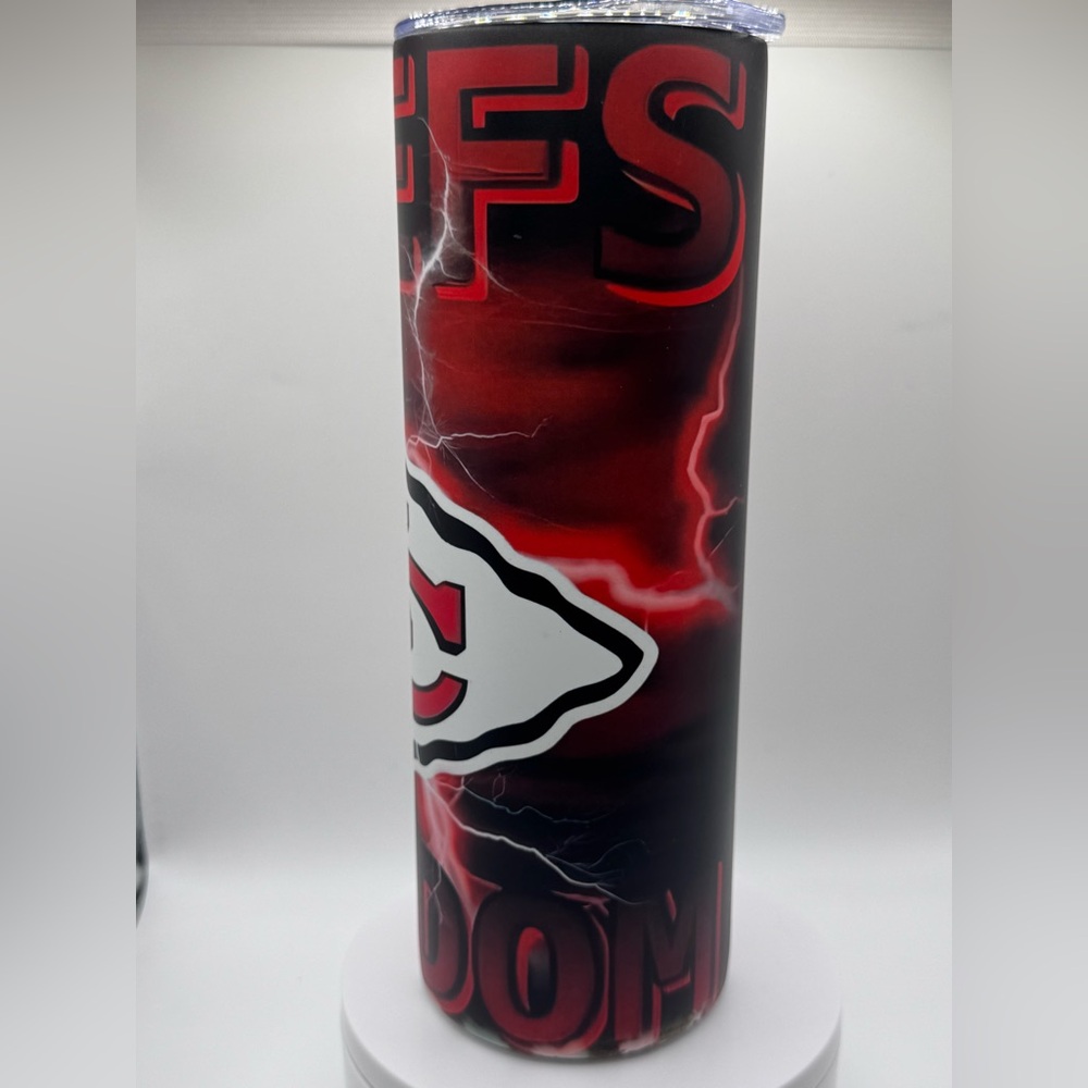 ✨ 20oz Chiefs Kingdom Glow-in-the-Dark Tumbler | Stainless Steel Cup ✨